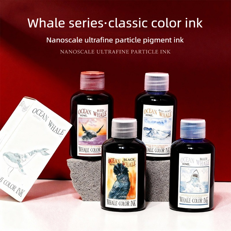 Fountain Pen Bottled Ink - ปากกาหมึกซึม Banmi Whale Series ชนิดนาโน ไม่ผสมคาร์บอน