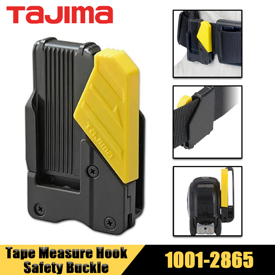 Tape Dispenser Weighted - TAJIMA 1001-2865 มัลติฟังก์ชั่นเทปวัดตะขอความปลอดภัยเข็มขัดคลิปสําหรับเทปวัดมือเครื่องมืออุปกรณ์เสริม SF-HLD-R-CHN