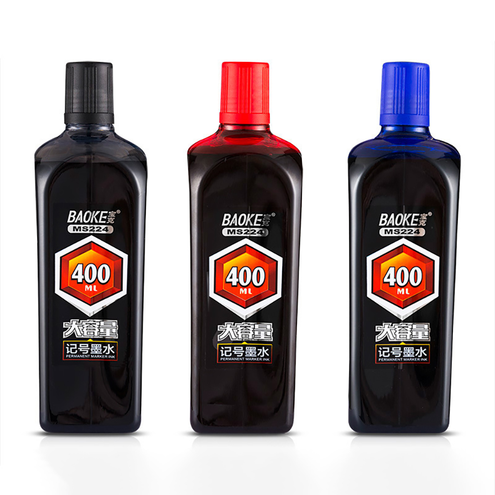 Fountain Pen Bottled Ink - 1 ขวดหมึกเติมปากกามาร์กเกอร์ถาวร,200&400 มล.หมึกปริมาณมาก,หมึกถาวรกันน้ำแห้งเร็วสำหรับปากกามาร์กเกอร์,ปลอดสารพิษ
