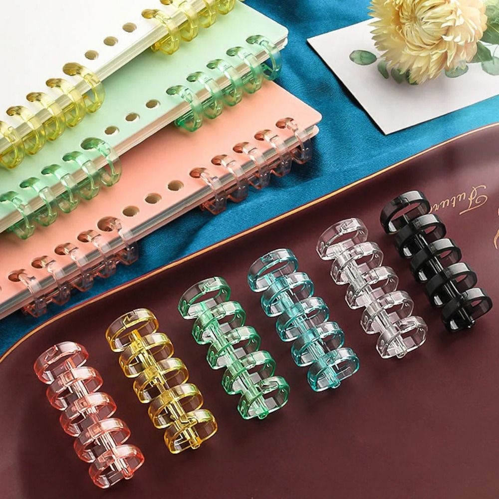 Binder A4 Lever - ห่วงเข้าเล่มแบบสแนป 10 ชิ้น สำหรับการ์ดเรียนรู้ สมุดโน้ต A4
