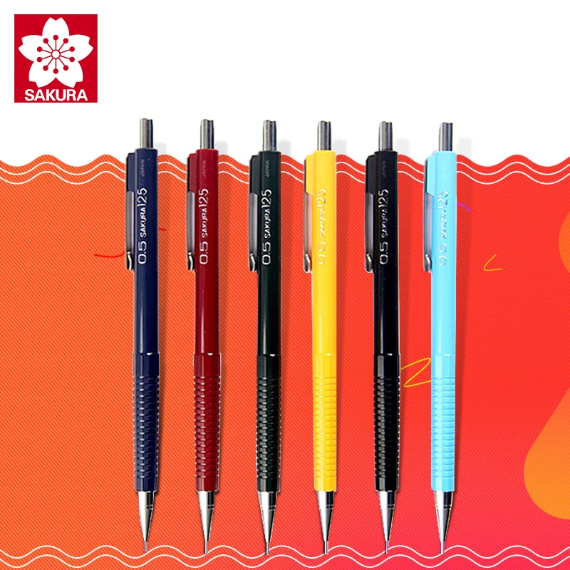 Mechanical Pencil 0.3 - SAKURA ดินสอ 0.3/0.5/0.7/0.9 มม.กดดินสออัตโนมัติขับเคลื่อนดินสอ Sketch อุปกรณ์