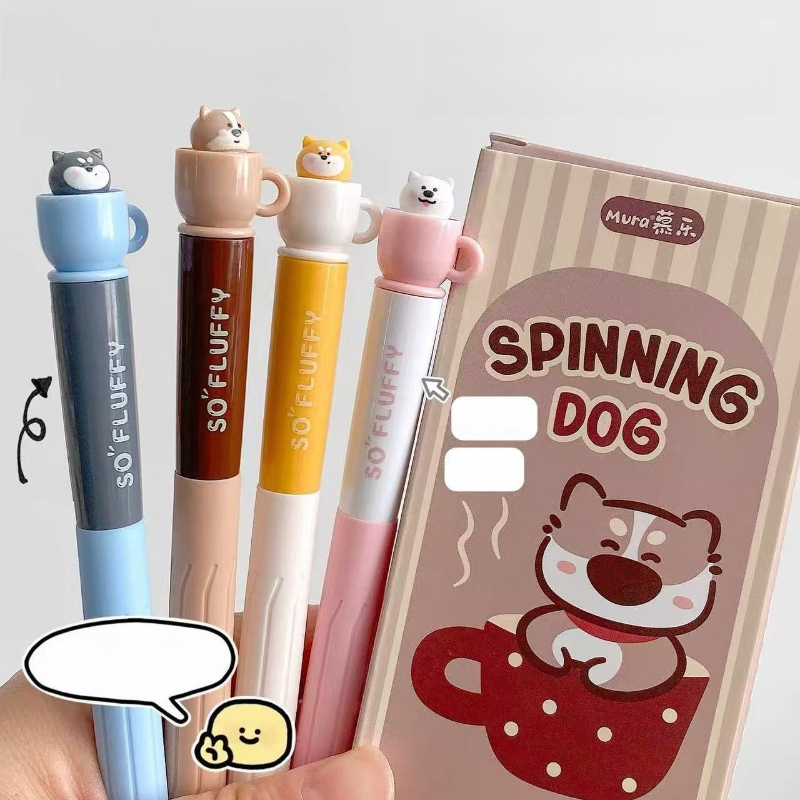 ปากกาเจลลายการ์ตูนหมาหมุนได้ น - Gel Refill Pack บทวิจารณ์และราคา