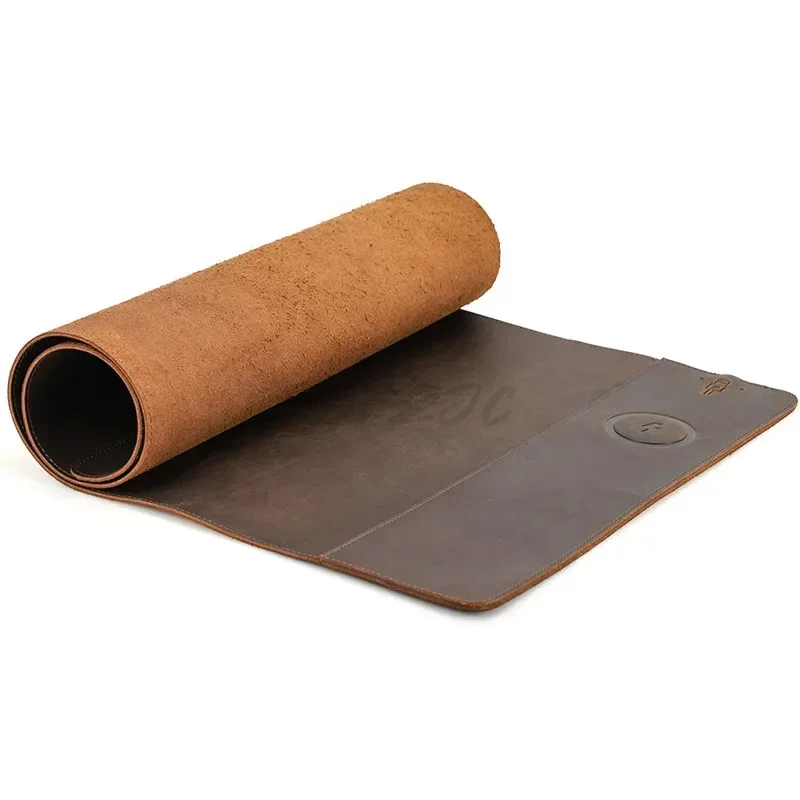 แผ่นรองเมาส์หนังวัววินเทจพร้อม - Leather Desk Pad บทวิจารณ์และราคา