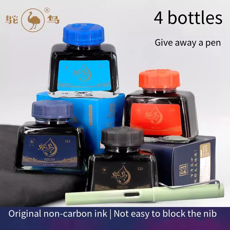 หมึกปากกาหมึกซึมอสทริช 2-ซีรีส - Fountain Pen Bottled Ink บทวิจารณ์และราคา