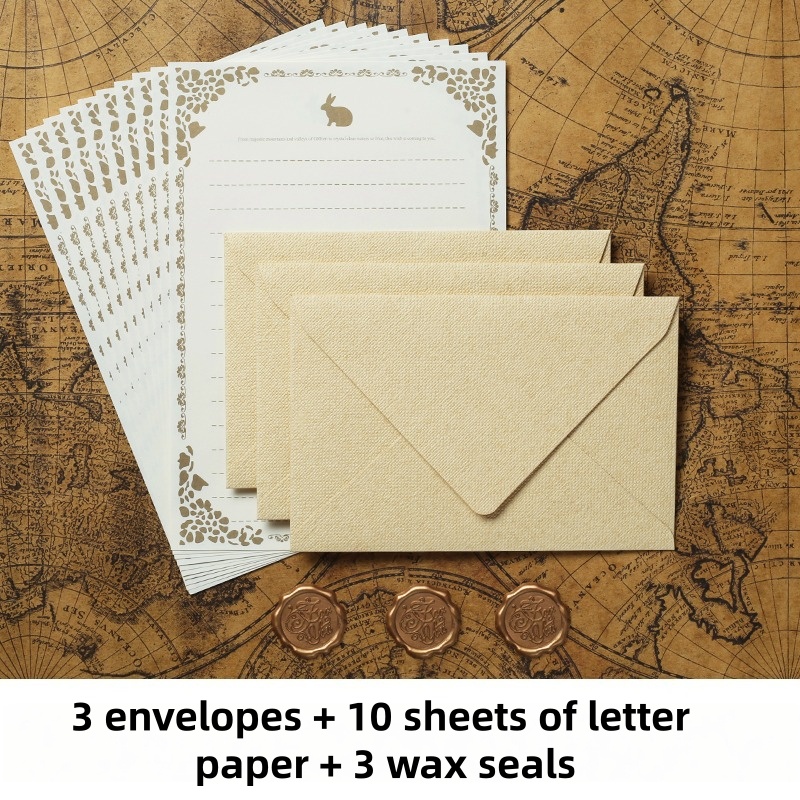 16 ชิ้น/ชุด ซองจดหมายผ้าลินินว - Wax Seal Stamp Set บทวิจารณ์และราคา