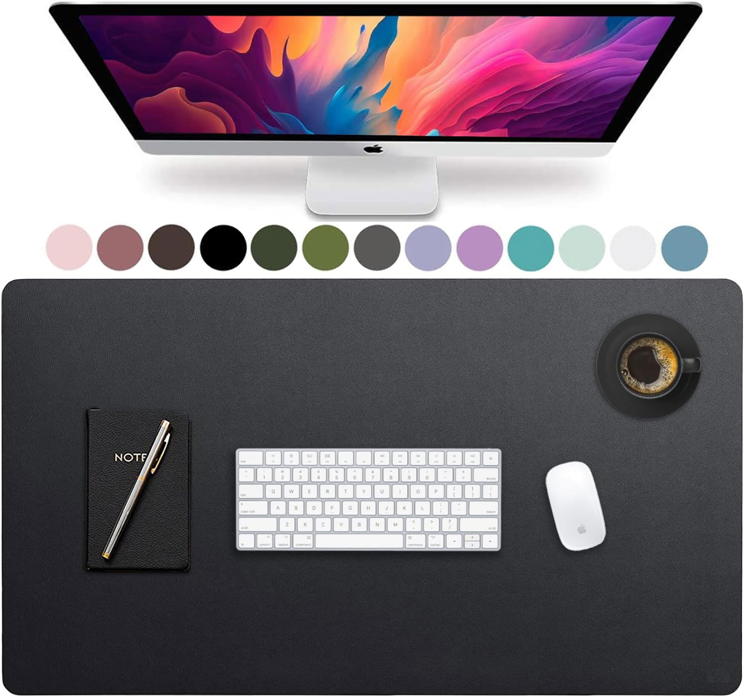 แผ่นรองโต๊ะหนังขนาดใหญ่, แผ่นร - Leather Desk Pad บทวิจารณ์และราคา