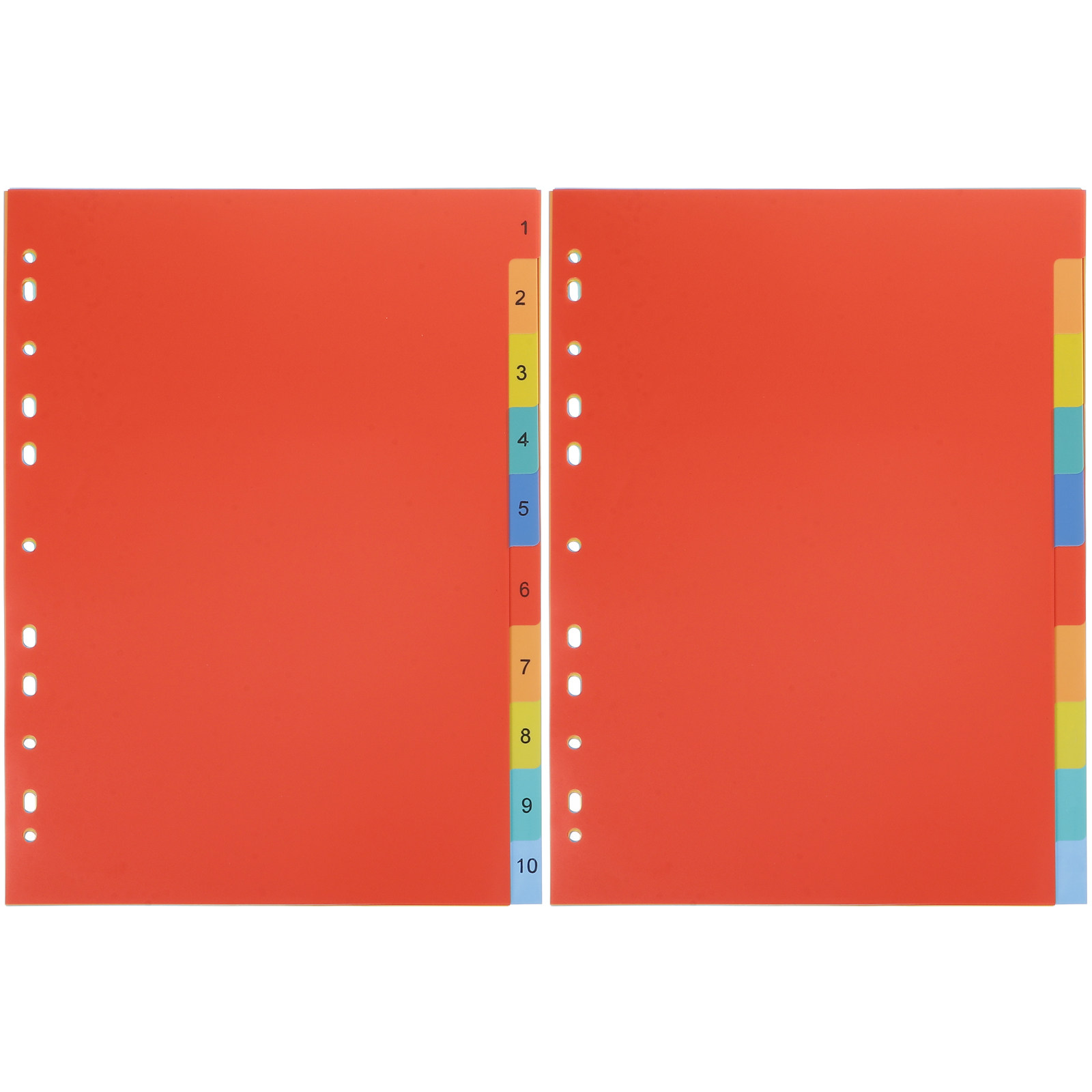 2 ชุด แผ่นแบ่งเอกสาร A4 ทำจากพ - Tab Divider A4 บทวิจารณ์และราคา