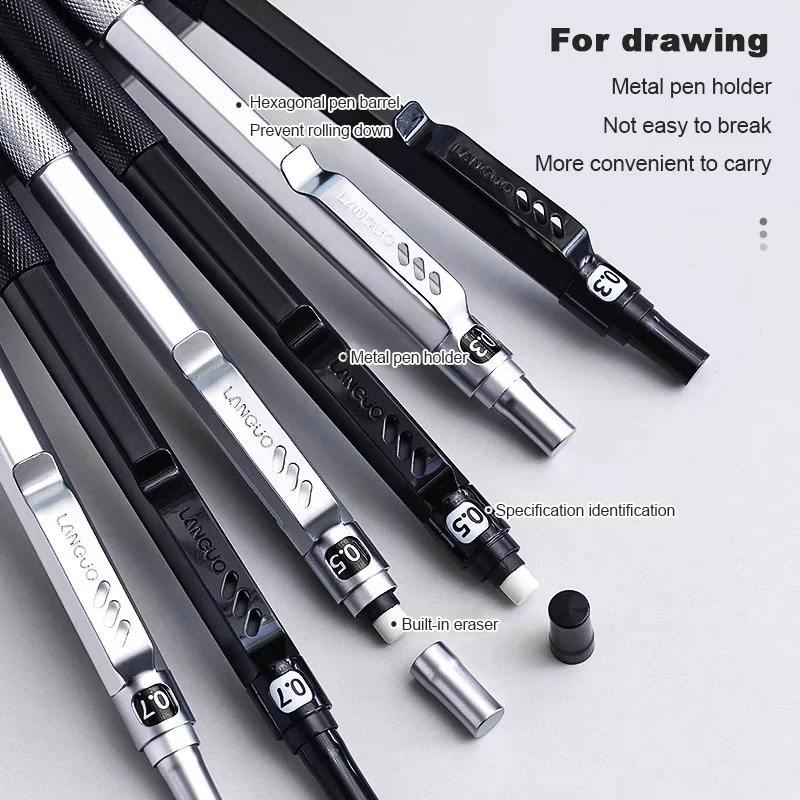 แรงโน้มถ่วงต่ําดินสอโลหะชุด 0. - Mechanical Pencil 0.3 บทวิจารณ์และราคา
