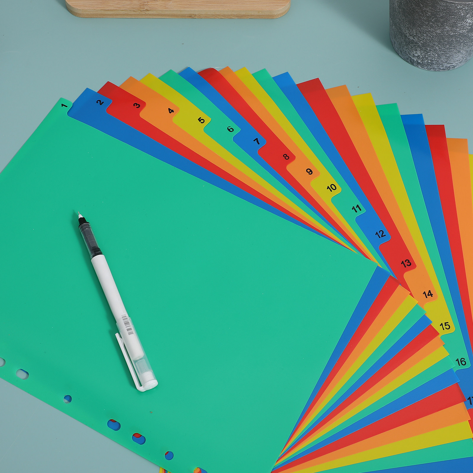 แผ่นแบ่งหมวดหมู่พลาสติกสีสันสด - Tab Divider A4 บทวิจารณ์และราคา