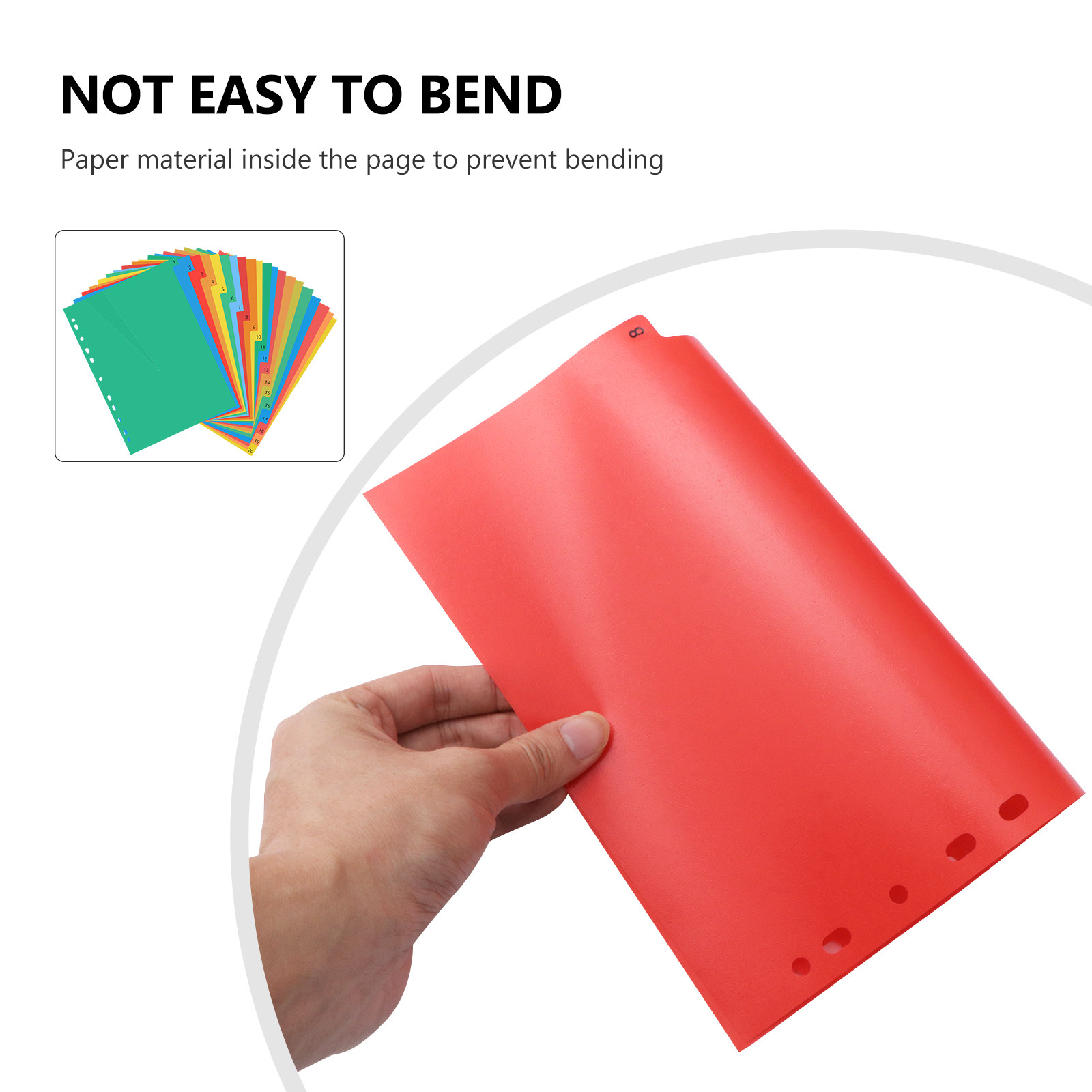 แผ่นแบ่งหมวดหมู่พลาสติกสีสันสด - Tab Divider A4 บทวิจารณ์และราคา