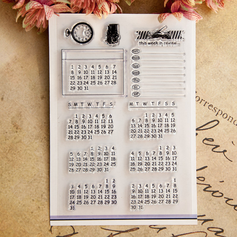 วันที่ สัปดาห์ เดือน ตัวเลข สั - Rubber Date Stamp บทวิจารณ์และราคา