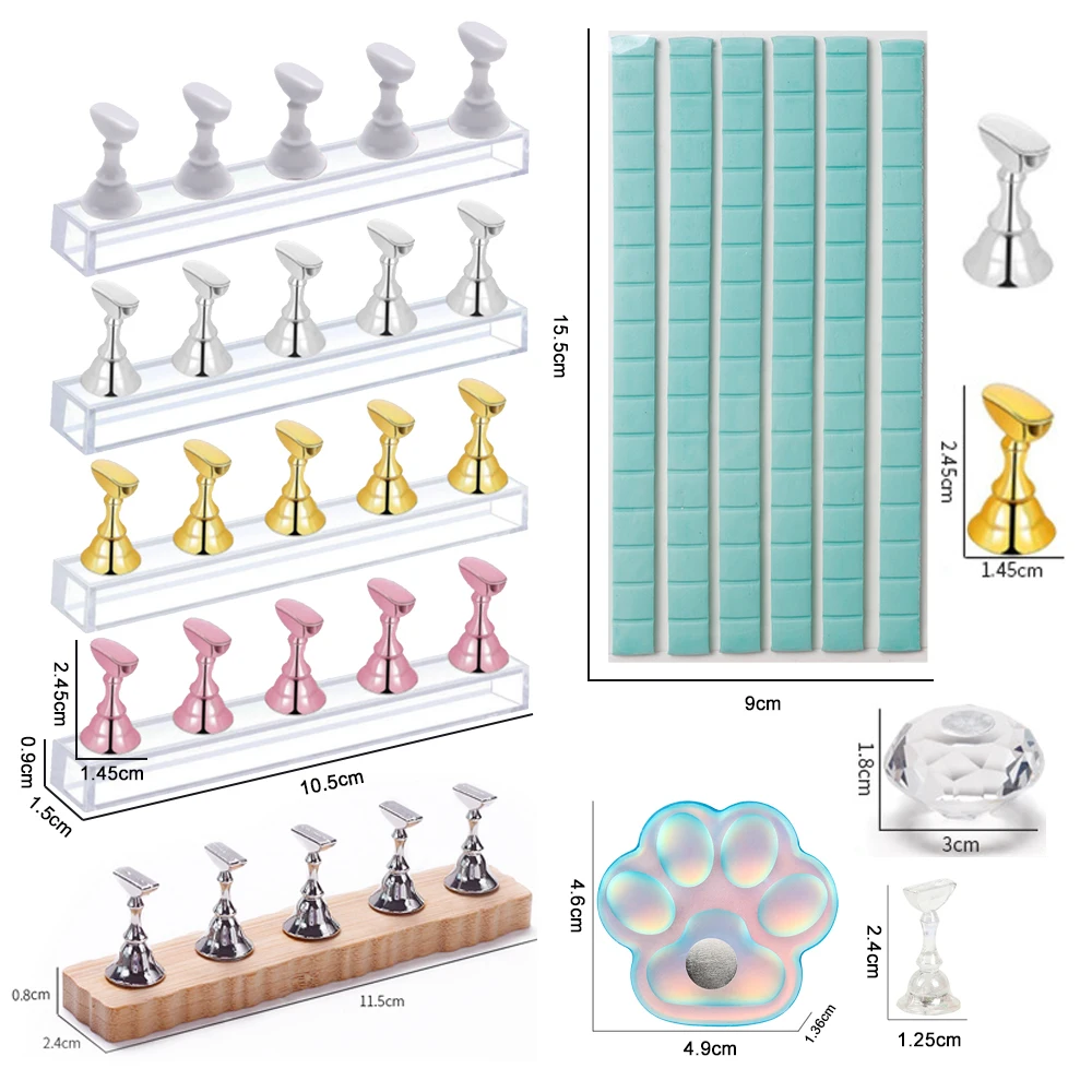 ที่ยึดเล็บหมากรุกแม่เหล็ก5ชิ้น - Gel Refill Pack บทวิจารณ์และราคา