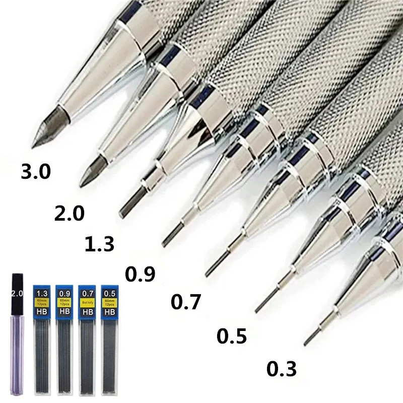 ดินสอโลหะ 0.3 0.5 0.7 0.9 1.3  - Mechanical Pencil 0.3 บทวิจารณ์และราคา