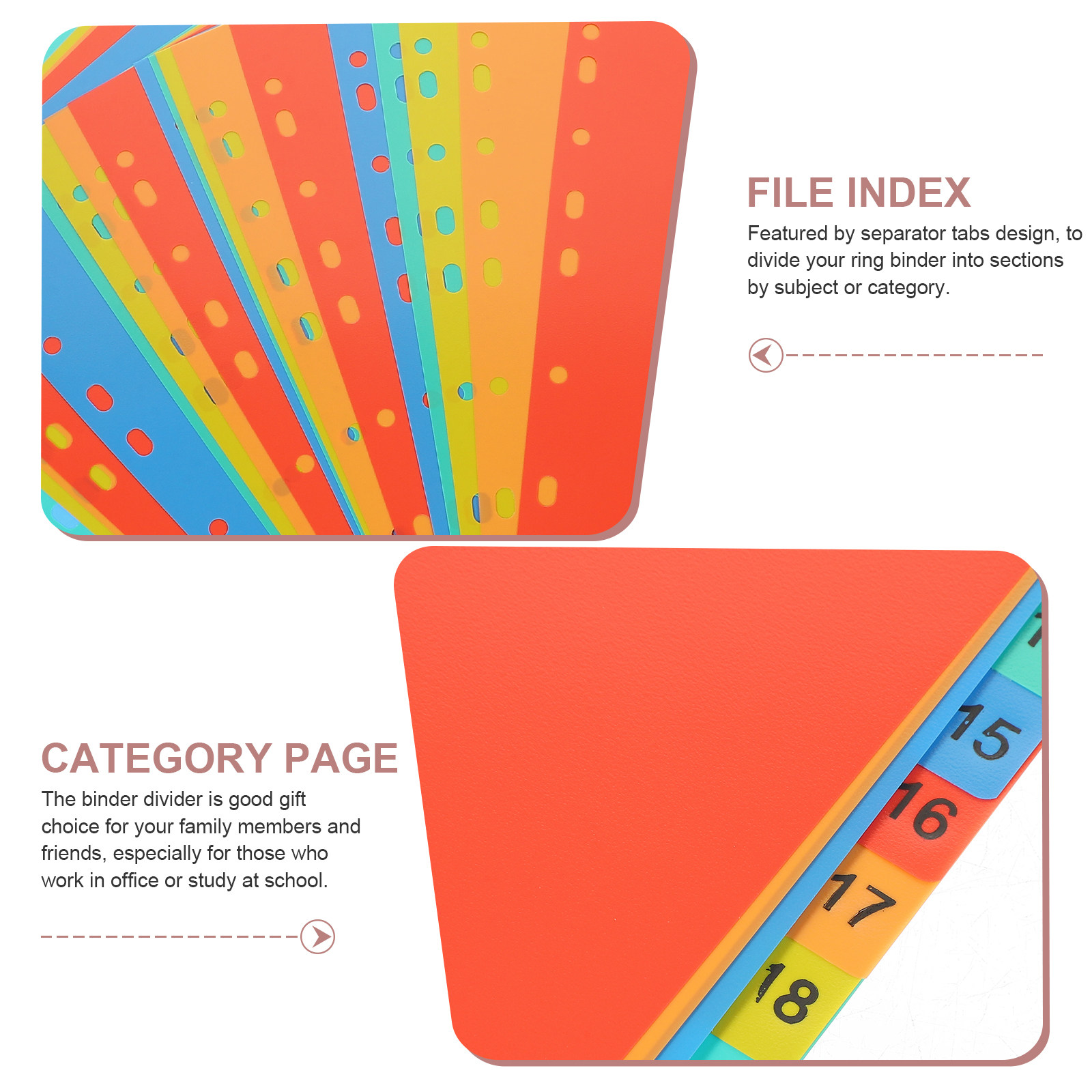 แผ่นแบ่งเอกสาร A4 แบบมีแถบ 20  - Tab Divider A4 บทวิจารณ์และราคา