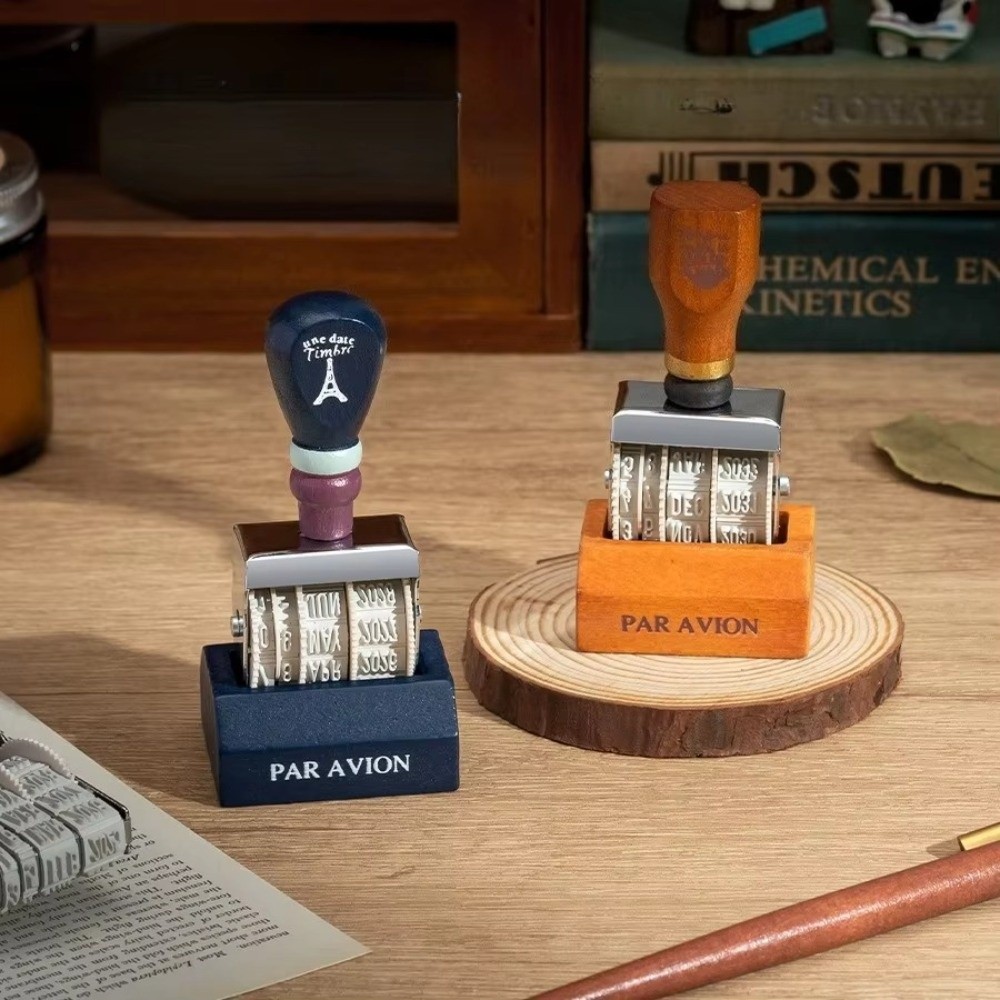 ตราประทับวันที่แบบลูกกลิ้งไม้ย - Rubber Date Stamp บทวิจารณ์และราคา