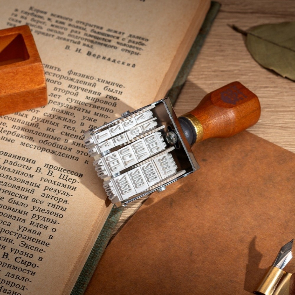 ตราประทับวันที่แบบลูกกลิ้งไม้ย - Rubber Date Stamp บทวิจารณ์และราคา