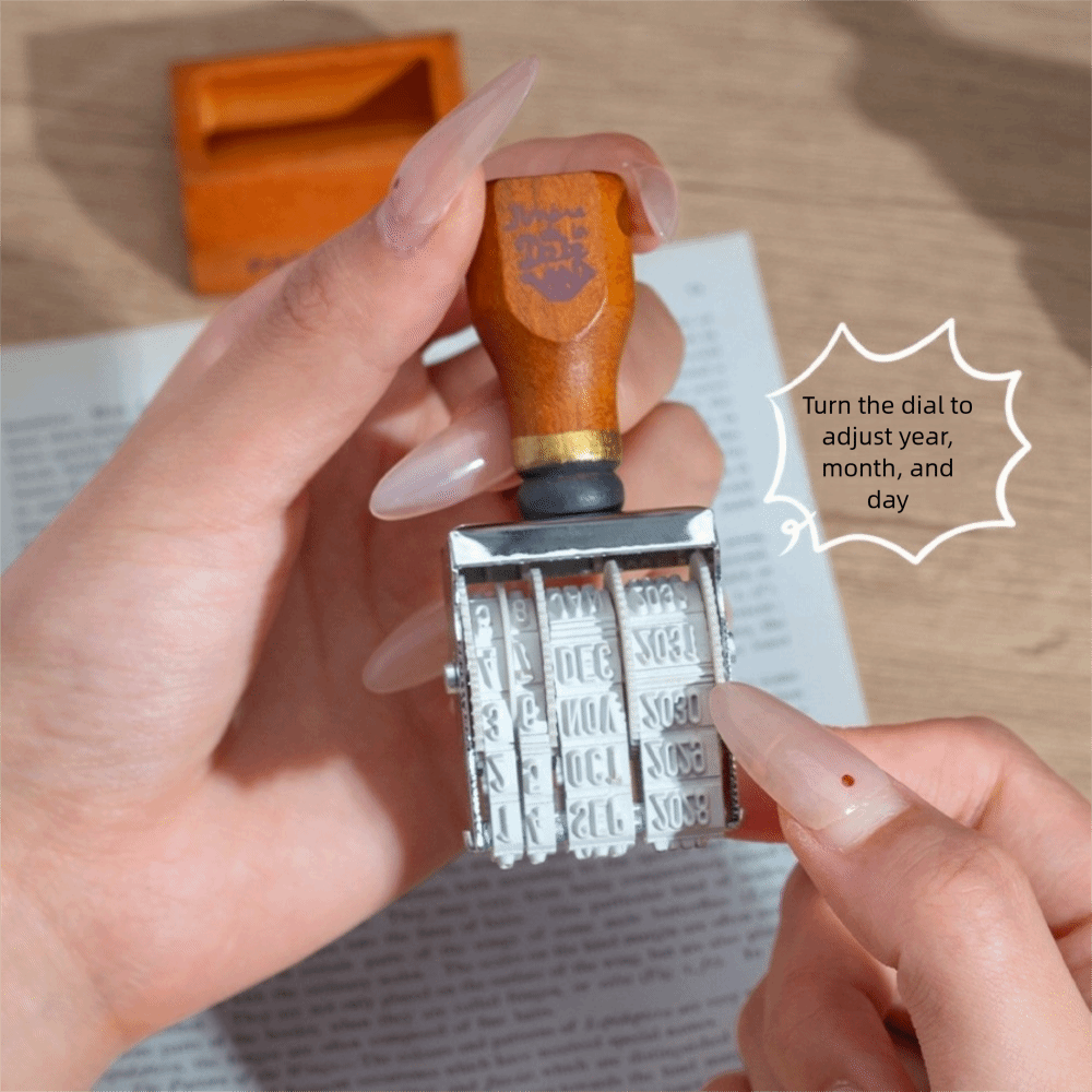 ตราประทับวันที่แบบลูกกลิ้งไม้ย - Rubber Date Stamp บทวิจารณ์และราคา