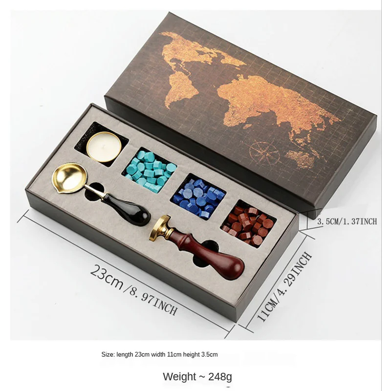 DIY แสตมป์ WAX Seal กล่องชุดที - Wax Seal Stamp Set บทวิจารณ์และราคา