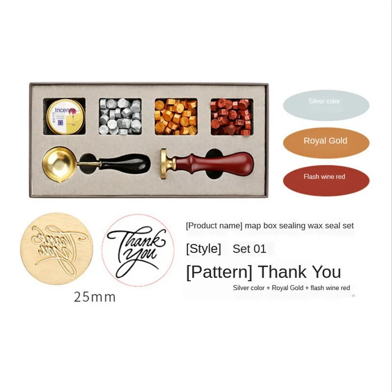 DIY แสตมป์ WAX Seal กล่องชุดที - Wax Seal Stamp Set บทวิจารณ์และราคา