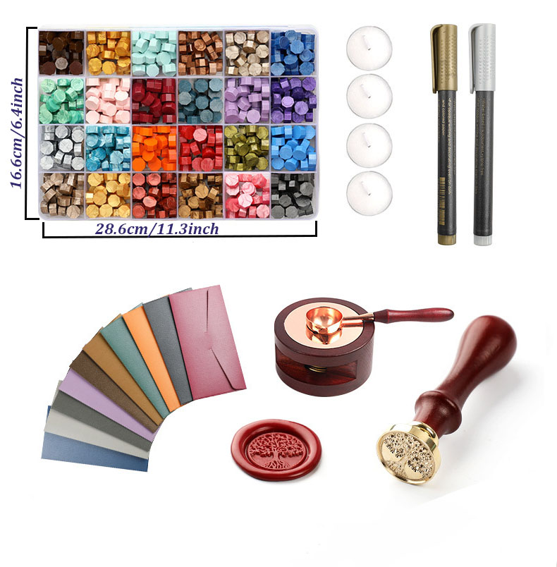 ชุดตราประทับขี้ผึ้ง 20 ชิ้น/ชุ - Wax Seal Stamp Set บทวิจารณ์และราคา