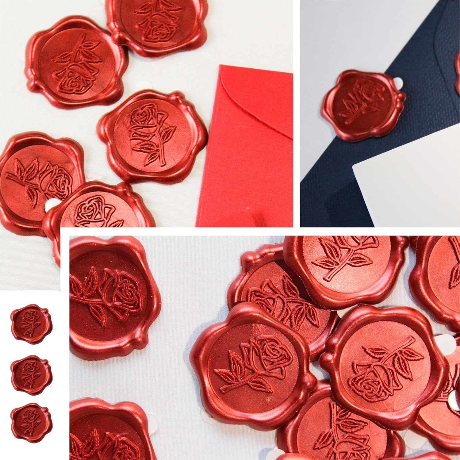 25 ชิ้น/ชุด สติกเกอร์ซีลขี้ผึ้ - Wax Seal Stamp Set บทวิจารณ์และราคา