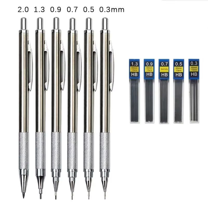 ชุดดินสอกดโลหะ 0.3/0.5/0.7/0.9 - Mechanical Pencil 0.3 บทวิจารณ์และราคา